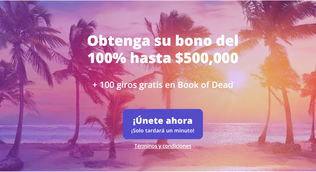 Bono para jugadores nuevos el 100 % hasta 500 000 CLP